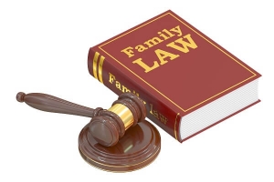 Family Law Book and Gavel