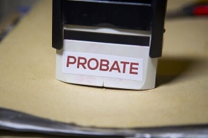 Probate stamp used in a trial court.