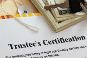 Trustee certification.